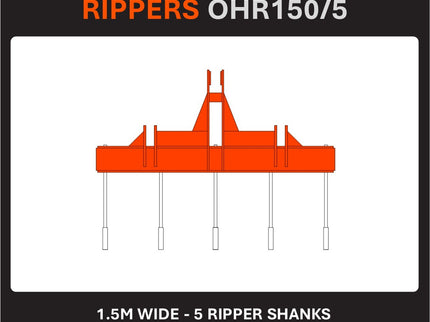 RIPPERS - Tractor 60 - 120hp