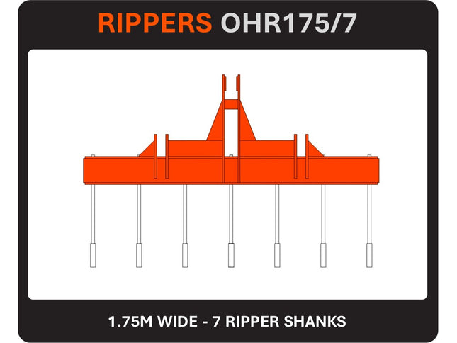 RIPPERS - Tractor 60 - 120hp
