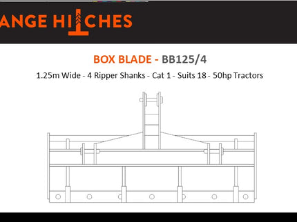 BOX BLADES - Cat 1 Tractors 18-50hp