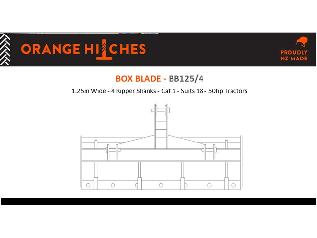 BOX BLADES - Cat 1 Tractors 18-50hp