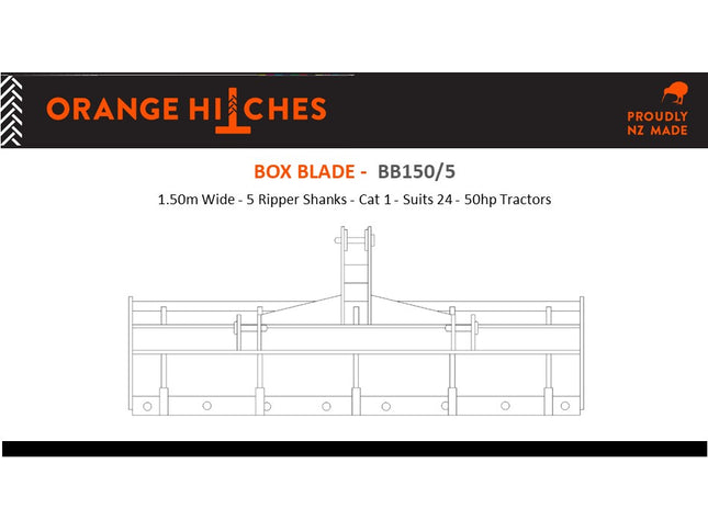 BOX BLADES - Cat 1 Tractors 18-50hp