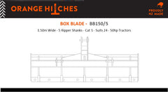 BOX BLADES - Cat 1 Tractors 18-50hp