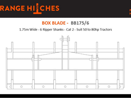 BOX BLADES - Cat 2 Tractors 50hp upwards