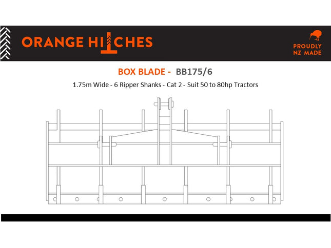 BOX BLADES - Cat 2 Tractors 50hp upwards