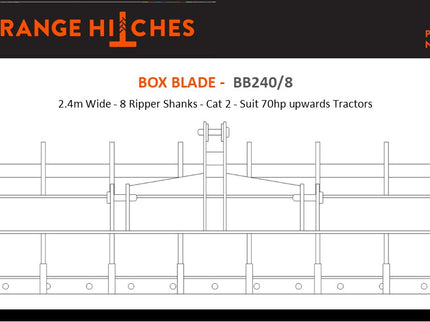 BOX BLADES - Cat 2 Tractors 50hp upwards