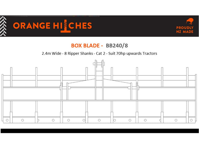 BOX BLADES - Cat 2 Tractors 50hp upwards