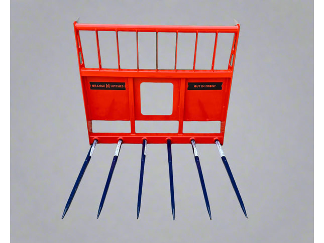 BUCK RAKE Skid Steer - Lightweight, 6 Tyne