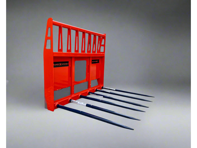 BUCK RAKE Skid Steer - Lightweight, 6 Tyne