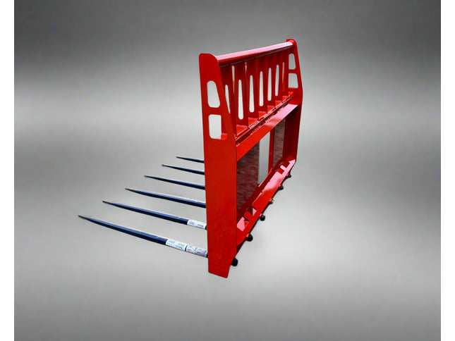BUCK RAKE Skid Steer - Lightweight, 6 Tyne