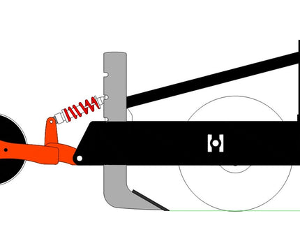 SUBSOILER AERATOR RIPPERS with swing arm roller - Tractor