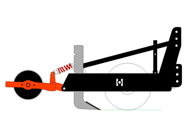 SUBSOILER AERATOR RIPPERS with swing arm roller - Tractor