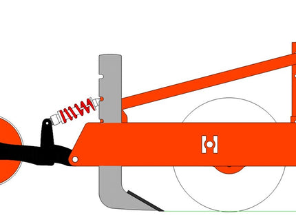 SUBSOILER AERATOR RIPPERS with swing arm roller - Tractor