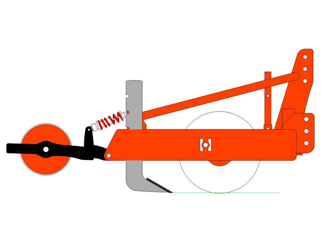 SUBSOILER AERATOR RIPPERS with swing arm roller - Tractor