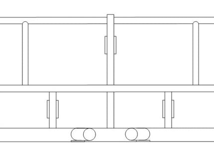 BSF4R - Soft Bale Forks - 4 Tubes - 3Pt Linkage